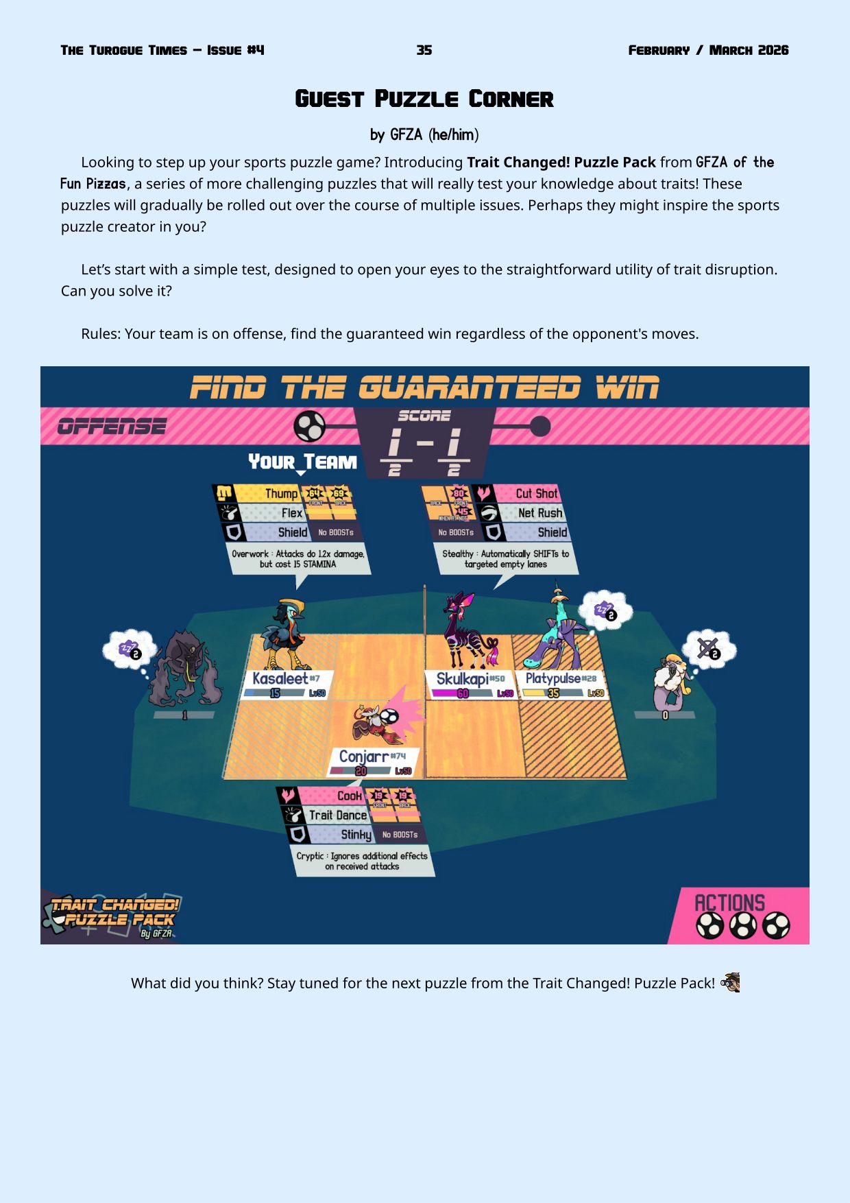 Page 35. Guest Puzzle Corner by GFZA